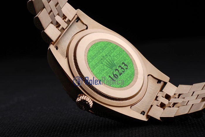 rolex replica datejust full oro barrette orologio imitazione - immagine 10