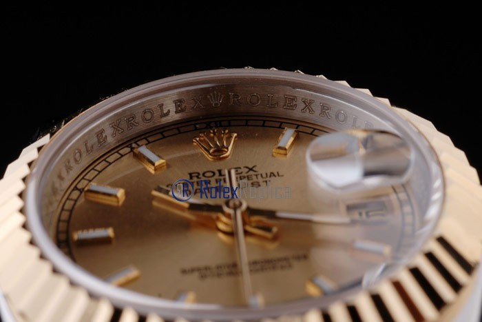 rolex replica datejust lady acciaio oro barrette orologio imitazione - immagine 11