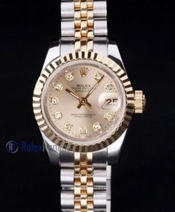 rolex replica datejust lady acciaio oro brillantini orologio imitazione