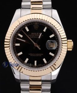 rolex replica datejust acciaio oro black barrette orologio imitazione
