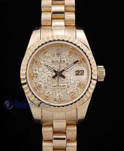 rolex replica datejust lady oro full centenario brillantini orologio imitazione