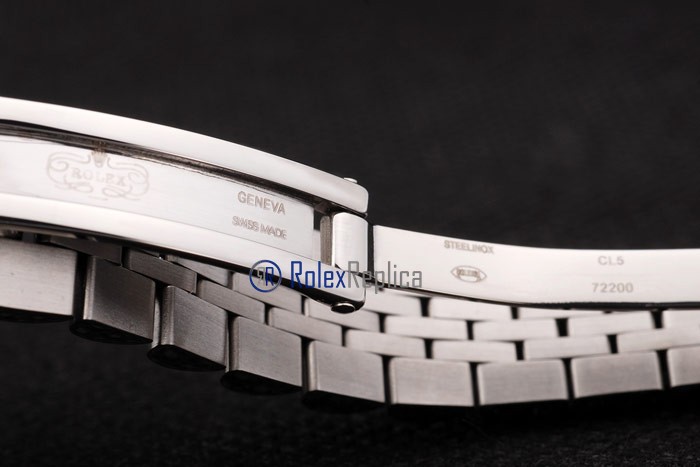 rolex replica datejust lady acciaio madreperla barrette orologio imitazione - immagine 9