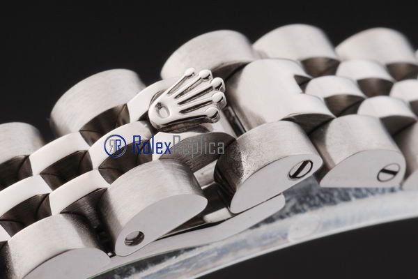 rolex replica datejust lady acciaio madreperla brillantini orologio imitazione - immagine 4