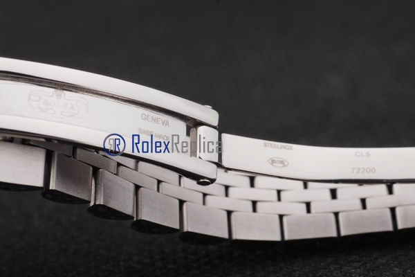 rolex replica datejust lady acciaio madreperla brillantini orologio imitazione - immagine 5