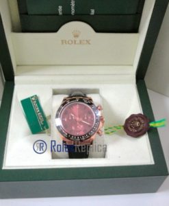 rolex replica daytona chocolate rose gold pelle orologio replica copia imitazione
