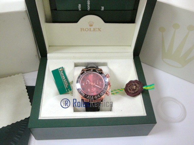 rolex replica daytona chocolate rose gold pelle orologio replica copia imitazione