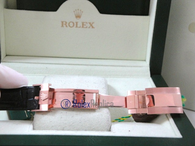 rolex replica daytona chocolate rose gold pelle orologio replica copia imitazione - immagine 13