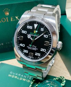 Alternative view of rolex replica airking new basilea black dial orologio replica copia
