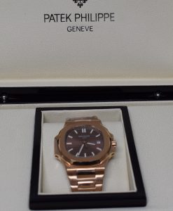 Alternative view of Patek Philippe replica nautilus 5711 rose gold brown dial