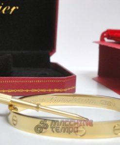 Alternative view of Cartier replica gioielli bracciale love oro giallo
