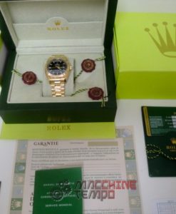 rolex replica daydate ll oro giallo black dial orologio replica copia imitazione