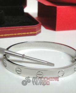 Cartier replica gioielli bracciale love oro bianco
