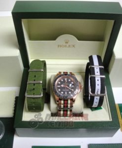 Alternative view of rolex replica yacht master I rose gold cordura by gucci orologio replica