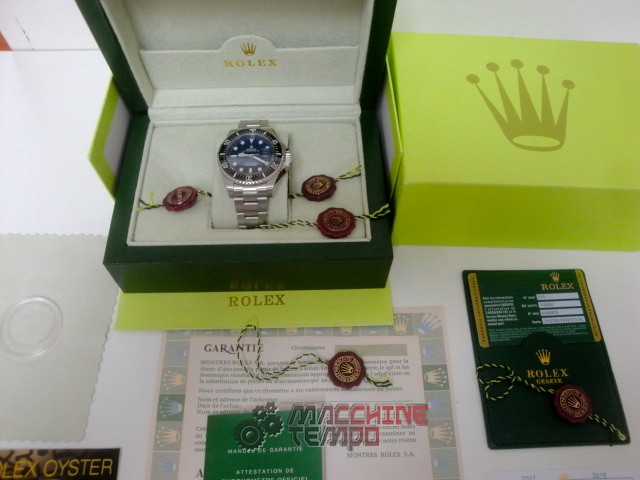 rolex replica seadweller dial blue new basilea orologio replica copia lusso imitazione - immagine 2
