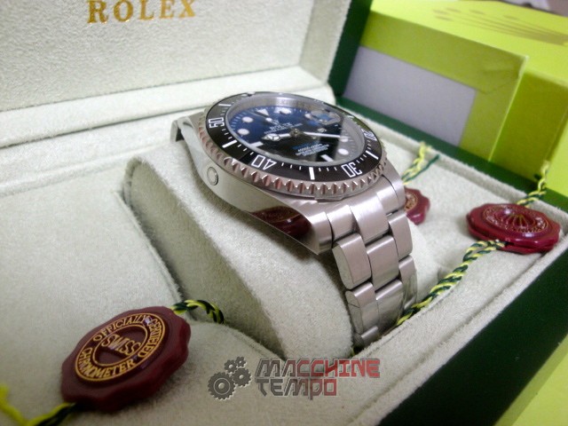 rolex replica seadweller dial blue new basilea orologio replica copia lusso imitazione - immagine 5