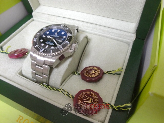 rolex replica seadweller dial blue new basilea orologio replica copia lusso imitazione - immagine 6
