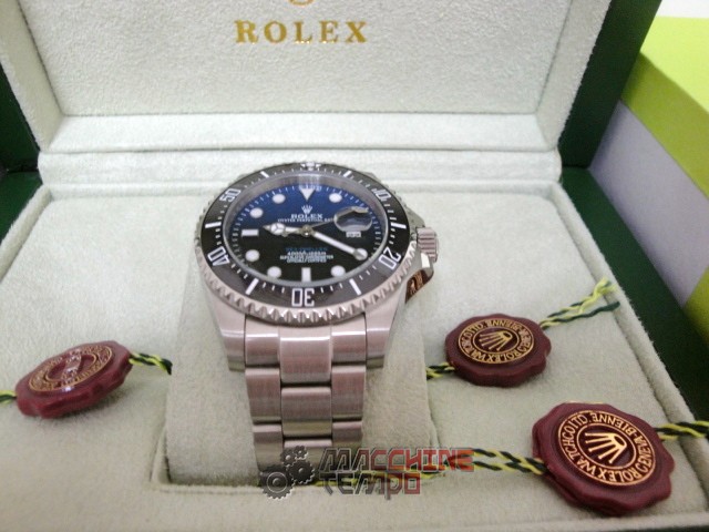 rolex replica seadweller dial blue new basilea orologio replica copia lusso imitazione - immagine 8