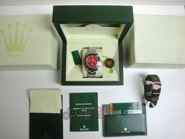 rolex replica daytona paulnewman 6263 california red dial vintage orologio replica copia - immagine 3
