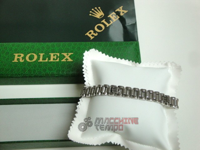 Rolex replica gioielli bracciale jubilèè oro bianco - immagine 8