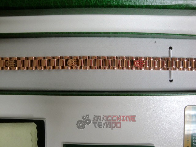 Rolex replica gioielli bracciale jubilèè everose - immagine 4