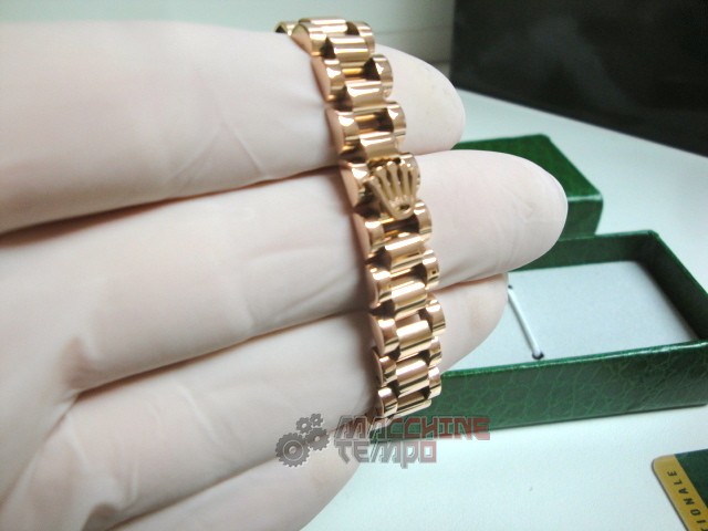 Rolex replica gioielli bracciale jubilèè everose - immagine 6