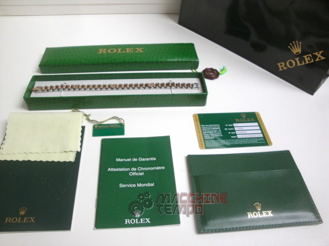 Rolex replica gioielli bracciale jubilèè acciaio everose bi-colour - immagine 3