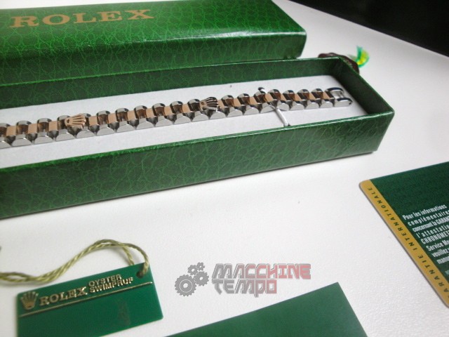 Rolex replica gioielli bracciale jubilèè acciaio everose bi-colour - immagine 5