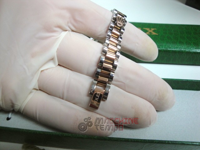 Rolex replica gioielli bracciale jubilèè acciaio everose bi-colour - immagine 6