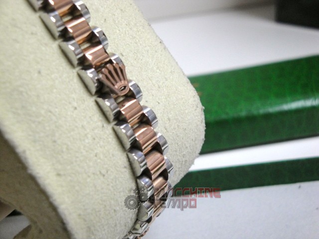 Rolex replica gioielli bracciale jubilèè acciaio everose bi-colour - immagine 10
