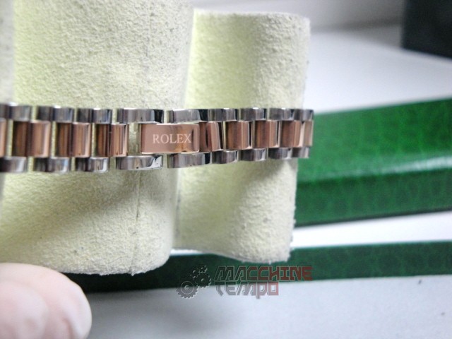 Rolex replica gioielli bracciale jubilèè acciaio everose bi-colour - immagine 11