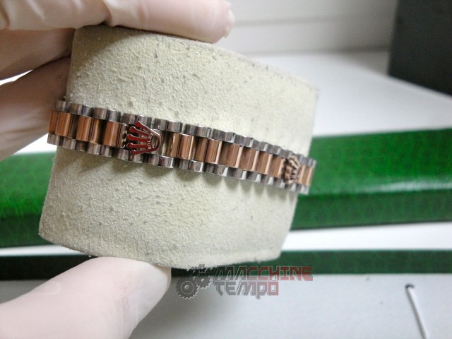 Rolex replica gioielli bracciale jubilèè acciaio everose bi-colour - immagine 12