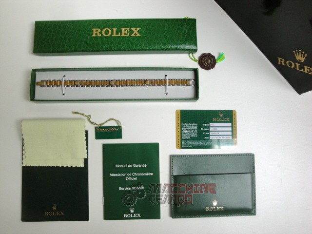 Rolex replica gioielli bracciale jubilèè acciaio oro giallo bi-colour - immagine 2