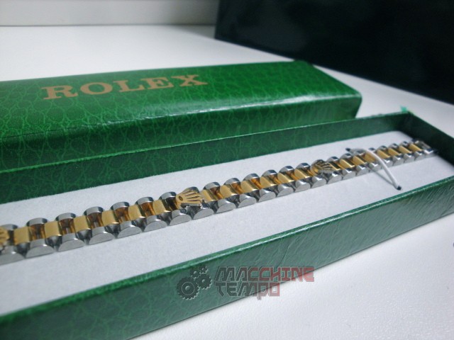 Rolex replica gioielli bracciale jubilèè acciaio oro giallo bi-colour - immagine 4