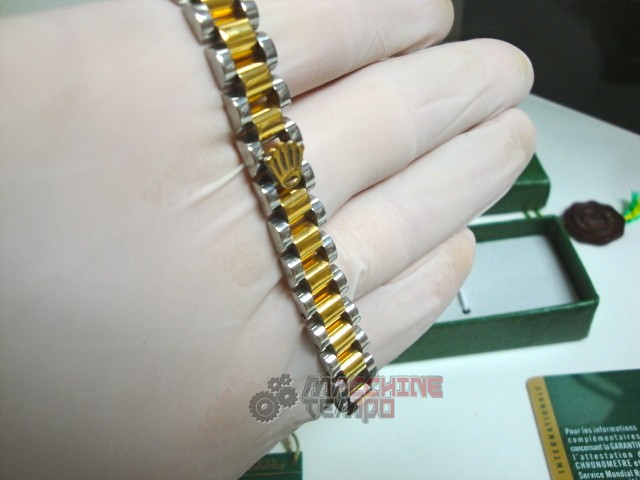 Rolex replica gioielli bracciale jubilèè acciaio oro giallo bi-colour - immagine 6