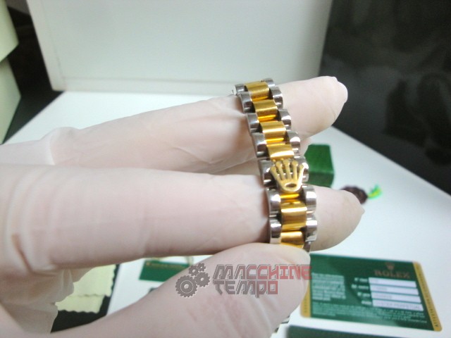 Rolex replica gioielli bracciale jubilèè acciaio oro giallo bi-colour - immagine 7