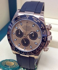 Alternative view of Rolex replica daytona oysterflex 116515LN rose gold