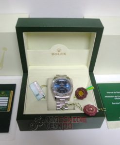 rolex replica daydate ll acciaio blue dial president orologio replica copia imitazione