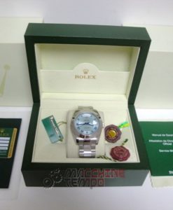 rolex replica daydate ll acciaio cyan dial oyster orologio replica copia imitazione
