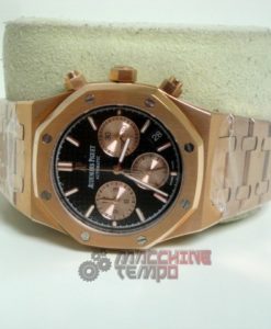 audemars piguet replica chrono offshore leo messi rose gold black dial imitazione copia