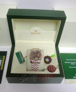 rolex replica datejust acciaio rose gold brown dial orologio imitazione