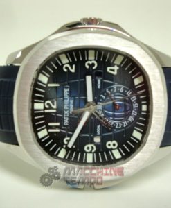 patek philippe replica acciaio crono aquanaut blue dial strip rubber orologio imitazione
