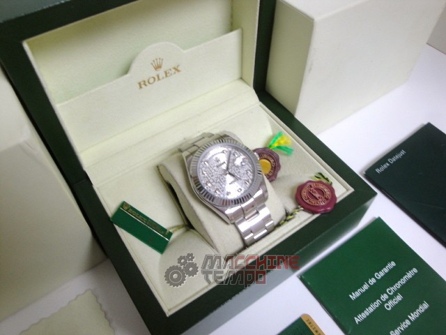 rolex replica daydate ll acciaio argentèè centenario dial orologio replica copia imitazione - immagine 3