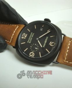 Panerai replica luminor marina black seal pro-hunter pvd cinturino pelle imitazione copia