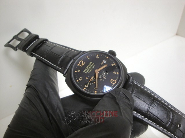 Panerai replica radiomir 10 days platinum cinturino pelle imitazione copia - immagine 7