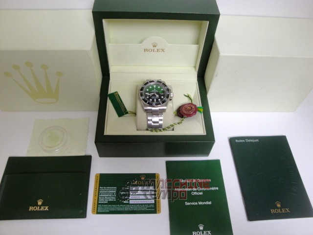 rolex replica seadweller new basilea gradient green dial orologio replica copia lusso imitazione