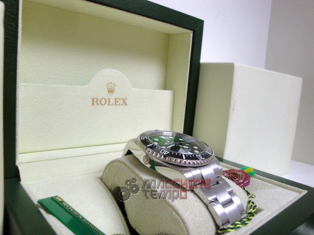 rolex replica seadweller new basilea gradient green dial orologio replica copia lusso imitazione - immagine 4