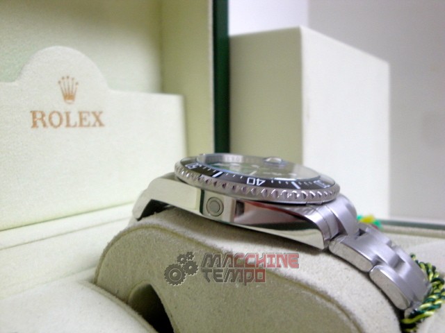rolex replica seadweller new basilea gradient green dial orologio replica copia lusso imitazione - immagine 5