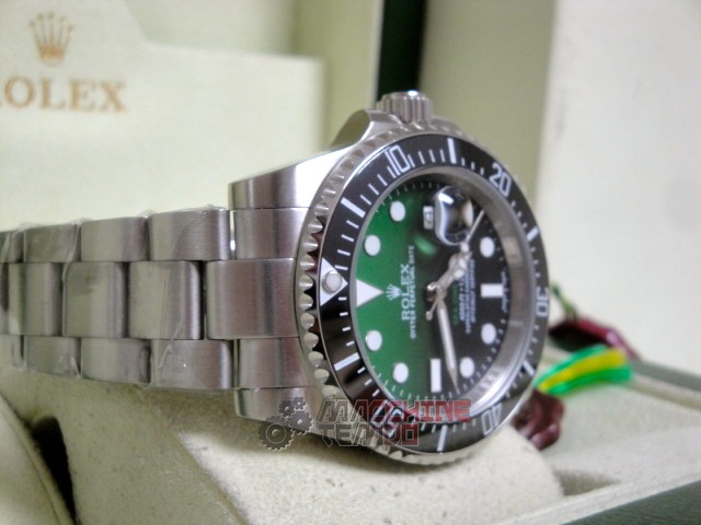 rolex replica seadweller new basilea gradient green dial orologio replica copia lusso imitazione - immagine 8