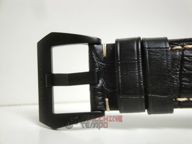 Panerai replica radiomir 8 days pro-hunter pvd cinturino pelle imitazione copia - immagine 11