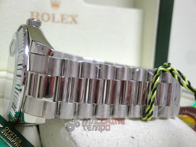 rolex replica daydate ll acciaio blue dial president orologio replica copia imitazione - immagine 9